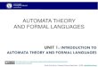 AUTOMATA THEORY AND FORMAL LANGUAGESocw.uc3m.es/ingenieria-informatica/formal... · AUTOMATA THEORY AND FORMAL LANGUAGES Language Artificial Intelligence Processors Computer Technology,
