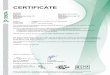 CERTIFICATE · annex to enec kema-keur certificate 2185825.01 page 4 of 5 DEKRA Certification B.V. Meander 1051, 6825 MJ Arnhem P.O. Box 5185, 6802 ED Arnhem The Netherlands T +31
