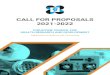 CALL FOR PROPOSALS 2021-2022 Call for … · Mental Health Diagnostics Functional Foods Biomedical Engineering and Health Technologies Information and Communication Technology for