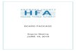 HFA Meeting Agenda Board... · MOTION TO APPROVE final ranking of the qualified Bond Underwriter firms ... MORTGAGE CREDIT CERTIFICATE (MCC) PROGRAM ; 2018/2019 MCC Program (ended