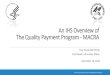 An IHS Overview of Quality Payment Program MACRA€¦ · 12/16/2016  · Medicare Access and CHIP Reauthorization Act (MACRA) of 2015. 2. Review the final rule with comments, addressing