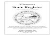 Minnesota State Register - Accessible_tcm36-403471.pdf · participate in the important rulemaking process. Approximately 80 state agencies have the authority to issue rules. Each