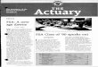 FSA: A new age dawns - MEMBER | SOA · 2012. 1. 19. · The Actuary-- November 1990 2 The Newsletter of the Society of Actuaries VOLUME 24, NO. 10 NOVEMBER 1990 Editor re~;ponsible