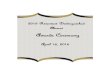 Awards Ceremony - rsd.k12.pa.us Program 20152.pdf · 2010 Distinguished Alumni Scott Higgins Gary Rogers Gregg Holden Kathy Roth Pizzella Bob Shoop ... Angela and Candice. Domenic