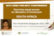 PRESENTATION TO PORTFOLIO COMMMITEE ON SOCIAL …€¦ · 4 Self-representation of Persons with Disabilities: 1994 – 2014 • Only one political party – the African National Congress
