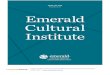IRELAND & UK Emerald Cultural Institute · Secondary Teachers Course SPC6 515 per week Introduction To CLIL SPC7 515 per week General and Specialised Course Prices Include the Following: