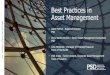 Best Practices in Asset Management · Best Practices in Asset Management • Gabe Metron - Regional Director ... The proposed performance of each asset category (for a 10-year period)