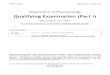 Qualifying Examination (Part I) - Vanderbilt University · STUDENT VERSION Qualifying Exam ... figures, or any type of materials that you think might be useful in the presentation