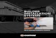 Builder iNSTAllATiON SYSTeMS · Builder Tile & Stone Installation Systems Limited Warranty Since CUSTOM makes the finest installation products, it’s only natural that we support