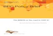BPC Policy Brief - GIP Brics on the Road to... · 2015. 11. 19. · 5 Policy Brief V.5. N.11 The BRICS on the road to COP 21* Alice Amorim, Beatriz Mattos, Maureen Santos e Paula