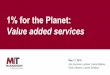 1% for the Planet: Value added services · 1% for the Planet drives $20 Million in annual giving from member companies to more than 2,000 environmental non-profits. The rigorous evaluation