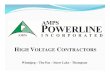 HIGH VOLTAGE CONTRACTORS - Amps Powerline · AMPS Powerline Incorporated is a high voltage electrical service provider of choice for new high voltage electrical construction and the