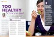 hfg FEATURE TOO When does a problem? HEALTHY · Disorder Association in the US describes it as an “unhealthy where sufferers fixate about restricting their volume of food, people