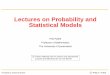 Lectures on Probability & Statistical Models · Generating functions while E(Y) = α/(1−α) and E(X) = α 1−α + α/β 1−α/β = (αβ −2α2 +α) (1−α)(β −α). Moment