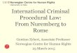 Introduction to International Criminal Procedure · which substantive international criminal law is enforced before an international criminal court or tribunal (ICs). This part of