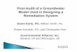 Post-Audit of a Groundwater Model Used in Designing a ... · Methods Post-audit performed for a design-phase steady-state MODFLOW/MODPATH model Model developed to select optimum placement
