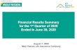 Financial Results Summary for the 1st Quarter of 2020...2020/08/07  · Financial Results Summary for the 1stQuarter of 2020 Ended In June 30, 2020 [Unofficial translation] I.OurresponsestoCOVID-19①