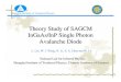 Theory Study of SAGCM InGaAs/InP Single Photon Avalanche … · Generation–recombination models: Shockley–Read–Hall, Auger, Band to band tunneling , Trap-assisted tunneling,