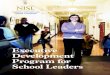 Executive Development Program for School Leaders · Leadership’s (NISL) Executive Development Program is the culmination of $11 million in grants from venerable institutions such