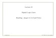 Lecture 32Lecture 32 Digital Logic Gatesalan.ece.gatech.edu/ECE3040/Lectures/Lecture32-Basics of... · 2009. 11. 23. · Basic Logic Gates AND Gate: ((, p )Asks, are all inputs true?)