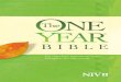 niv one year bible 2013and Psalms. The Three-Year Plan. Read the Old Testament selection the first year, the New Tes-tament selection the second year, and the Psalms and Proverbs selections