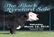 Saturday, March 12, 2016 - Triple L Ranchtriplelblackherefords.com/wp-content/uploads/2014/... · Ellis County Youth Expo Center 2300 Hwy 287 • Waxahachie, TX Waxahachie Forth Worth