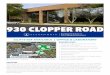 930 CLOPPER ROAD · 930 CLOPPER ROAD Building the Futur e of Life-Changing Innovation TM 33,919 RSF AVAILABLE | OFFICE & LABORATORY LOCATION 930 Clopper Road is located in the heart