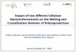 Impact of two different Cellulose Nanoreinforcements on ... · of Polycaprolactone. •How the . shape. and. nature . of the cellulosic filler might influence the . morphology. and
