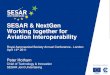 SESAR & NextGen Working together for Aviation Interoperability · SESAR NextGen Industry Standards SJU/FAA Coordination Programme level coordination enhanced by interoperability and