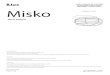 MISKO C W-ASSEMBLY-BLUX€¦ · 1. Dimensiones generales de la luminaria. 2. Desenroscar los tornillos (A) del ﬂorón (B) y separar el soporte (C). Misko C/W Stone Designs LED 10W