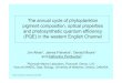 The annual cycle of phytoplankton pigment composition, optical … · 2004. 4. 21. · The annual cycle of phytoplankton pigment composition, optical properties and photosynthetic