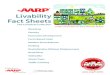 AARP Livability Fact Sheets - WordPress.com · 2019. 6. 11. · The Livability Fact Sheets collected in this booklet were created in partnership by AARP Livable Communities and the