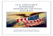U.S. HISTORY SUMMER INSTRUCTIONAL PACKET · 6/27/2013  · Course (EOC) Assessment for 11th grade U.S. History. Each lesson is presented by the main benchmarks that are tested on
