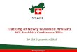 Tracking of Newly Qualified Artisans · Role of NADSC • Collect, collate validate and report Artisan data from all 16 SETA’s and Indlela, for record keeping and database management