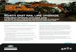 nORTh EAST RAIl lInE UPGRAdE - Australian Rail Track ... · Project improvement works will upgrade the North East rail line between Melbourne and Albury/Wodonga to a Victorian Class