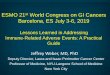 ESMO 21 World Congress on GI Cancers Barcelona, ES July 3 ... · • Resume checkpoint inhibitors once blood sugar well-controlled Endocrinopathies Type 1 Diabetes Mellitus Haanen
