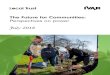 The Future for Communities: Perspectives on power · 2017−18 that cover civil society, localism, campaigns and activism, economic justice, immigration and integration.1 We touch