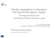 Gender segregation in education, training and the …...Gender segregation in education, training and the labour market: Emerging findings from the Beijing Platform for Action report