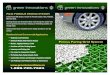 PG45 POROUS PAVING SYSTEM - Green Innovations · The PG-45 Porous Parking Grid is a HDPE plastic grid system that is versatile solution for driveways, parking areas, walkways, golf