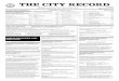 THE CITY RECORD · Citywide Statement of Needs for Fiscal Years 2010-2011. 13-31409 ☛ a8-14 FRANCHISE AND CONCESSION REVIEW COMMITTEE ... Amended Urban Renewal Plan and its impact