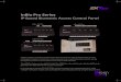 inBio Pro Series - SecamCCTV · inBio Pro Series IP-Based Biometric Access Control Panel inBioPro Series is a project oriented high-end product line with unique features such as