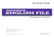 American English FilE - dl.alijafarnode.irdl.alijafarnode.ir/file/American.File/Sample.American.File.2nd.Starter... · American English FilE Teacher’s Book Paul Seligson and Clive