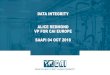 DATA INTEGRITY ALICE REDMOND VP FOR CAI EUROPE SAAPI … · WHAT IS DATA INTEGRITY •FDA Draft Guidance (April 2016) •The completeness, consistency, and accuracy of data. •Complete,