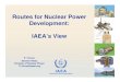Rt f N l PRoutes for Nuclear Power Development: IAEA’sView ...wecmex.org.mx/presentaciones/2010_Nuclear_Power... · Framatome (France) Framatome ANP AREVA-NP USPWR Mitsubishi EPR