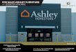 FOR SALE | ASHLEY FURNITURE€¦ · Ashley Furniture manufactures and distributes home furniture products throughout the world. In 2014 Ashley Furniture did $4 Billion in sales. Ashely
