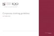 Corporate clothing guidelines - Stellenbosch University · 2019. 9. 29. · Embroidery vs Screen Printing CORPORATE CLOTHING Screen printing and embroidery are two very different