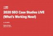(What’s Working Now!) 2020 SEO Case Studies LIVE...Mar 03, 2020  · Using our SEO tools, we can identify these pages and ﬁgure out what we need to compete SEO doesn’t have to
