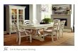 S418 Hampton Dining · Dining Table 75W X 40D X 30H One 20” leaf, extends to 95” S418-132A Top S418-132B Trestle Base S418-140 China 50W X 19D X 78H Two doors Two puck lights