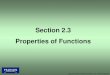 Section 2.3 Properties of 2 âˆ’3. gx x (âˆ’=âˆ’) 2 ( ) 2 âˆ’3 = âˆ’=2 3 x fx. 2. Even function symmetric