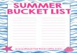 SUMMER BUCKET LIST - I Heart Arts n Crafts · BUCKET LIST  SUMMER. Created Date: 6/21/2016 9:00:01 AM